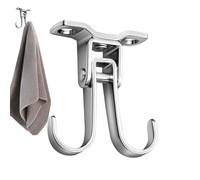 keloppasit Ganci da parete in acciaio inox, gancio da appendere sotto l'armadio, girevole a 180/360 gradi, organizer per bagno, parete, cucina, ottimizzazione dello spazio per la casa