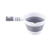 keloppasit Mestolo per Acqua - Cucchiaio da Bagno Piegevole - Attaccabile Cucchiaio per Cucina Giardino Bagno Doccia Uso Quotidiano