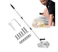 keloppasit Paletta per Rilevazione Metalli,Scavo Sabbia | Paletta in Acciaio Inossidabile con Manico Lungo Antiscivolo per Setacciare, Scavare e Attività di Caccia al Tesoro in Spiaggia