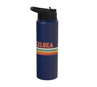 KELSEA Retro Personalizzato Nome Vintage Stripes Stainless Steel Insulated Water Bottle