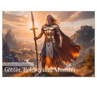 Keltische Mythologie - Götter, Helden und Monster (Wandkalender 2026 DIN A3 quer), CALVENDO Monatskalender: Ein düsterer Kunstkalender mit 12 keltischen Göttern und Monstern.