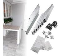 KELUNIS Binari per Cassetti Estensibili per Tavolo da Pranzo Guida per Cassetti Ad Espansione Completa Binari Nascosti per Tavolo Pieghevole Binario per Tavolo Pieghevole,1450mm