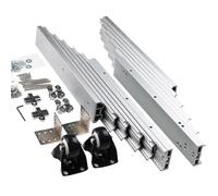 KELUNIS Cassetto a Estrazione Totale con Ruote Silenziose, Guida Telescopica in Alluminio per Tavolo da Mobile, Scorre Silenziosamente e Fluidamente,1270mm