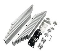 KELUNIS Guide scorrevoli nascoste per Tavolo da Pranzo Estraibile, con Ruote silenziose, Guide in Alluminio di Alta Resistenza, per scrivania o Piano Cucina a Scomparsa,1270mm