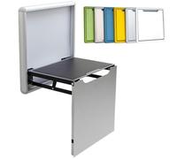 KELUNIS Sedie Pieghevoli da Parete, Sgabello Pieghevole per Cambiare Le Scarpe salvaspazio, può Essere riposto Senza occupare Spazio, per Ingresso di casa o corridoio, Facile da Piegare,Silvery