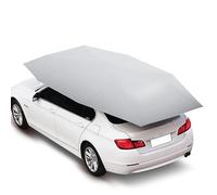 KELUNIS Tenda per Auto Completamente Automatica Copriauto Automatico Portatile Pensiline Solari Automatiche Posto Auto Coperto Rimovibile,Grigio,with Stand