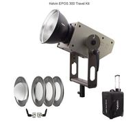 Kelvin EPOS 300 Kit da viaggio RGBACL LED-COB Luce da studio (montaggio a V)
