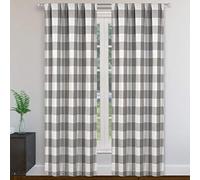 Kelvin - Set di tende oscuranti, 38 x 84 cm, colore: Grigio