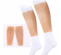 Kelvorauna Cuscinetti per Polpacci in Silicone, Cuscinetti per Gambe, Cuscinetti per Gambe realistici in Silicone per Gambe Sottili, per Coprire Le cicatrici dei nei
