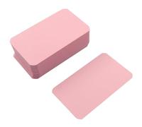 Kemcatui 100 mini biglietti da visita in carta bianca, 8,8 x 5,1 cm, per progetti fai da te, etichette regalo, etichette, biglietti di auguri, scrapbooking, bomboniere e uso in ufficio, rosa
