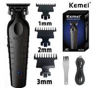Kemei 2299 Barbiere Cordless Tagliacapelli 0mm Zero Gapped Carving Clipper Macchina da taglio elettrica professionale per finitura