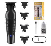 KEMEI 2299 Tagliacapelli Professionale da Uomo, Kit di Taglio per Capelli Senza Fili, Tagliabarba Zero Gapped, Tagliacapelli da Barbiere Con Lama a T Con Ricaricabile USB…