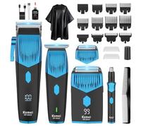 KEMEI 8534 - Set tagliacapelli elettrico professionale, rasoio per barba e naso, kit orecchie e capelli