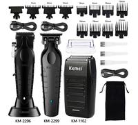 Kemei KM-2296 KM-2299 KM-1102 Kit tagliacapelli Rasoio elettrico da uomo Tagliacapelli Macchina professionale per tagliare i capelli da uomo