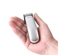 KEMEI Mini tagliacapelli professionale senza fili da tenere in mano con 3 pettini guida, portatile e ricaricabile tramite USB, per barbieri e stilisti
