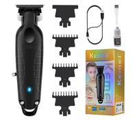 KEMEI PG2299 Tagliacapelli senza fili per gli uomini Zero Gapped Trimmer per barbieri