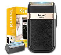 KEMEI Rasoi a lamina per uomo, Rasoio elettrico a batteria, Impermeabile USB Ricaricabile Cordless Electric skin fade barbiere Rasoio a lamina