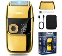 Kemei Rasoio elettrico da uomo rasoio ricaricabile di precisione senza fili