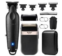 KEMEI Rasoio per capelli da uomo con rete in lamina sostituibile | Zero Gapped - Rasoio elettrico senza fili, impermeabile, per uomo, KM-PG2299, KM-2024