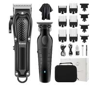 KEMEI Set di tagliacapelli professionali da uomo, kit tagliacapelli e tagliacapelli ricaricabili senza fili, per tagliare i capelli, regali per uomini
