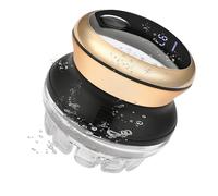 KEMEI Tagliacapelli da uomo per taglio di capelli circolare, taglio rapido, display a LED ricaricabile senza fili, impermeabile, oro,Regali per la Festa Del Papà