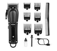 KEMEI Tagliacapelli da uomo, tagliacapelli professionale da barbiere per tagliare i capelli senza fili e con cavo, ricaricabile, regalo per la festa del papà