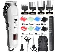 Kemei Tagliacapelli o Lama Taglio di capelli Maching Trimmer wireless Uomo Tagliacapelli professionale Macchina ricaricabile Taglio di capelli Barbiere 809A