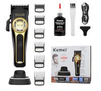 KEMEI Tagliacapelli professionale da uomo, tagliacapelli per taglio capelli, tagliacapelli da barbiere, tagliacapelli ricaricabile senza fili, tagliacapelli per taglio capelli, strumenti per tagliare