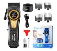 KEMEI Tagliacapelli professionale da uomo, tagliacapelli per taglio capelli, tagliacapelli da barbiere, tagliacapelli ricaricabile senza fili, tagliacapelli per taglio capelli, strumenti per tagliare