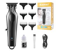 KEMEI Tagliacapelli professionale per uomo, tagliacapelli per tagliare i capelli, tagliacapelli ricaricabile senza fili, tagliacapelli per capelli, strumenti per tagliare i capelli, display a LED,