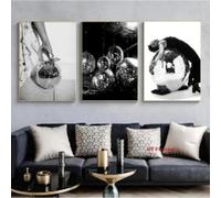 KEMEIQI Nordic Vintage Trendy Bar anni '70 ispirato alla discoteca Mirror Ball Retro Poster Pittura Wall Art Pictures Home Bar Club Decor 70x100cmx3 senza cornice