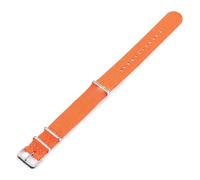 KemEng Cinghia di orologio NATO 14-22mm Nylon Canvas Watch Band, Arancia, 16mm