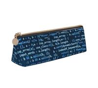 KemEng Codificazione interessante, Astuccio portapenne triangolare Astuccio portapenne portatile in pelle con cerniera Astuccio porta cosmetici