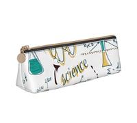 KemEng Laboratorio di scienze Educazione Biologia Chimica, Astuccio portapenne triangolare Astuccio portapenne portatile in pelle con cerniera Astuccio porta cosmetici