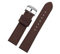 KemEng Nylon Watch Band 18-24mm NATO Sostituzione Bracciale Watchband, Argento marrone, 20mm