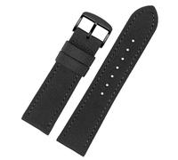 KemEng Nylon Watch Band 18-24mm NATO Sostituzione Bracciale Watchband, Nero nero, 21mm