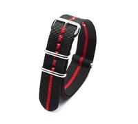 KemEng Nylon Watch Band da 18-24mm Cinturino a strisce di ricambio con fibbia a perno, Colore 19, 20mm