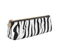 KemEng Struttura della tigre del Bengala, Astuccio portapenne triangolare Astuccio portapenne portatile in pelle con cerniera Astuccio porta cosmetici