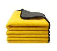 Kemes Panno in microfibra per auto, 3 pezzi da 500 g/m², 4 assorbenti, per la pulizia dell'auto e la casa, 30 x 30 cm