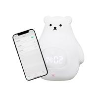 Kemi Sveglia educativa e luminosa giorno/notte con luce LED - Controllo app iOS/Android - Ricaricabile - Apprendimento del sonno - Ragazza & Ragazzo