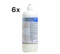 Kemika Neoglass 1 L, Detergente per Lavaggio a Stecca Vetri per 6 Pezzi