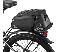 KEMIMOTO 2 in 1 Borse per Bici, 11L Borse Bici Posteriore Laterali, Borsa per Bicicletta Impermeabile in PVC per Strada Bike Mountain Bike, Nero
