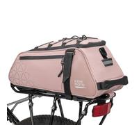 KEMIMOTO 2 in 1 Borse per Bici, 8L Borse Bici Posteriore Laterali, Borsa per Bicicletta Impermeabile in PVC per Strada Bike Mountain Bike, Rosa