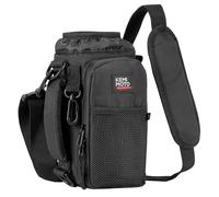 KEMIMOTO Borsa porta bottiglie d'acqua, con tracolla regolabile, per escursionismo, compatibile con Yeti Stanley SLM 907,2 g, 1134 g (nero-1, fascia elastica, 907,2 g)