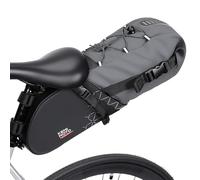 KEMIMOTO Borsa Sottosella Bici, 11L Borsa da Sella Bici Impermeabile con Riflettenti e Supporto per Ciclismo Bici Corsa MTB Mountain Bike
