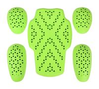 KEMIMOTO CE Level 2 - Set di protezioni per moto, 5 pezzi, per schiena, gomiti e spalle, inserti ammortizzanti per giacche da moto, motocross, MTB (unisex)