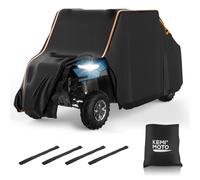 Kemimoto - Copertura impermeabile per ranger, 4 posti, 2 file, 420D, resistente, con strisce riflettenti, compatibile con Polaris Ranger Crew 570 800 900 1000 XP General 4 1000 RZR XP 4 Turbo Talon