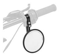 KEMIMOTO Specchietti Moto Omologati E24, 1 Pezzi Specchietto Retrovisore Manubrio con CNC, Tondi Specchi Moto Compatibili con Motocicli, Scooter, ATV