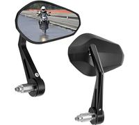 KEMIMOTO Specchietti Moto Universali, E9 Specchietto Retrovisore Manubrio, 7/8" 22mm Specchietti Moto Omologati per Motociclo Scooter Cruiser