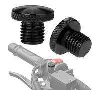 KEMIMOTO Tappi Specchietti Retrovisore M10 Filettatura Destro Vite Copri Specchietto CNC Alluminio 2 Pezzi M10 Copri Specchietti Moto Orario Senso